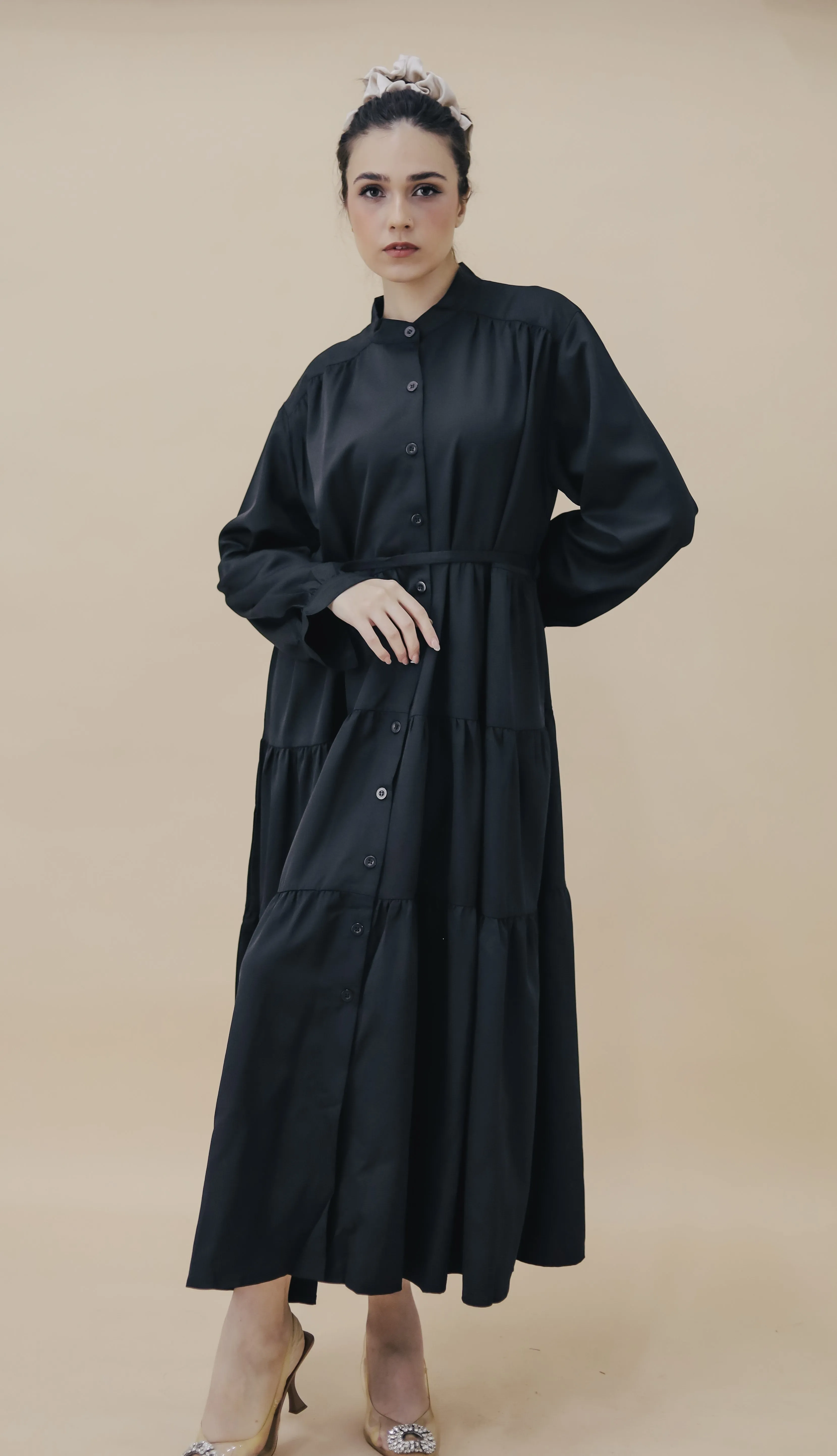 AMAL MAXI DRESS - BLACK