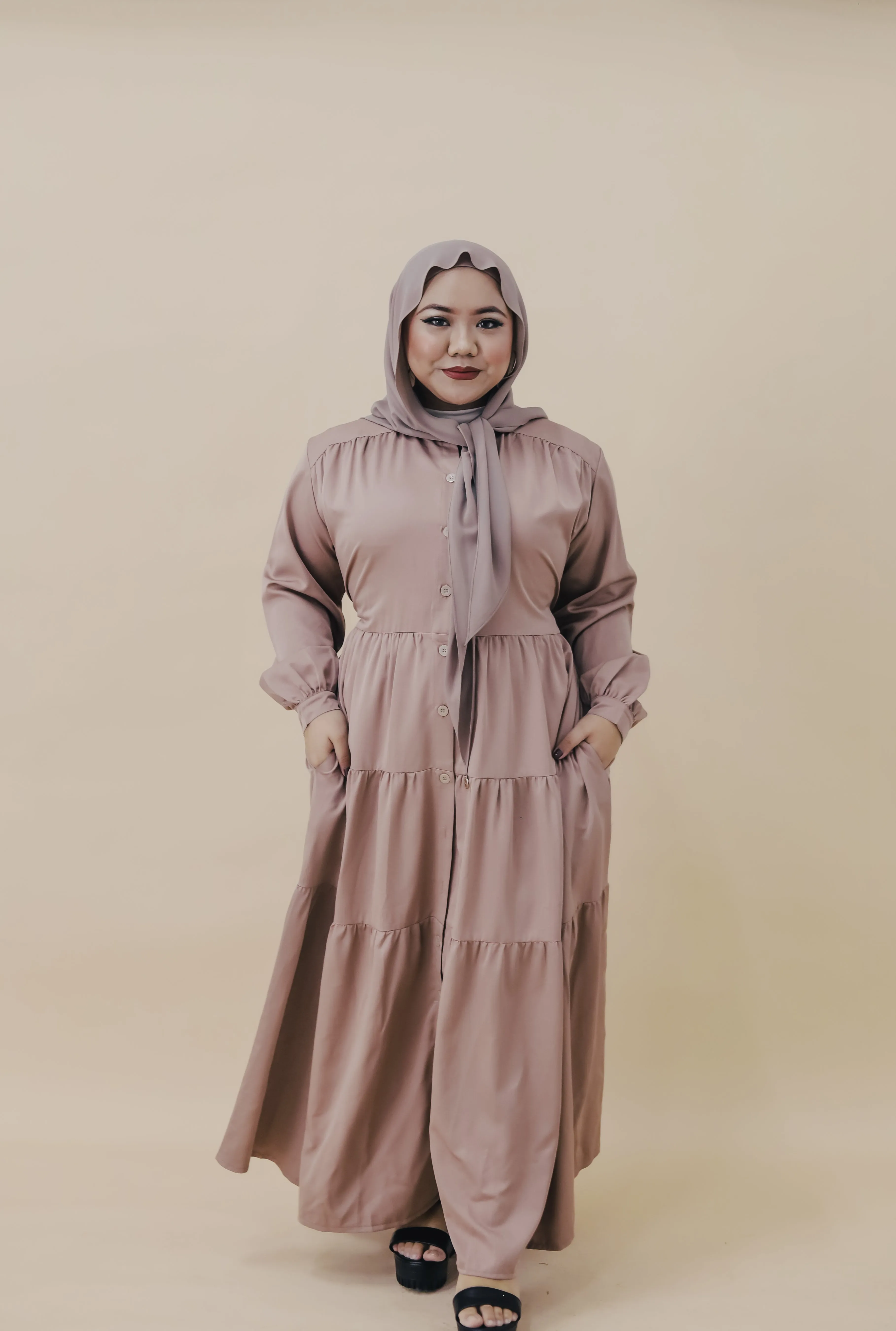 AMAL MAXI DRESS - LATTE