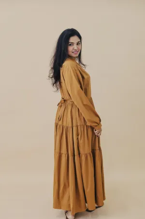 AMAL MAXI DRESS - MUSTARD