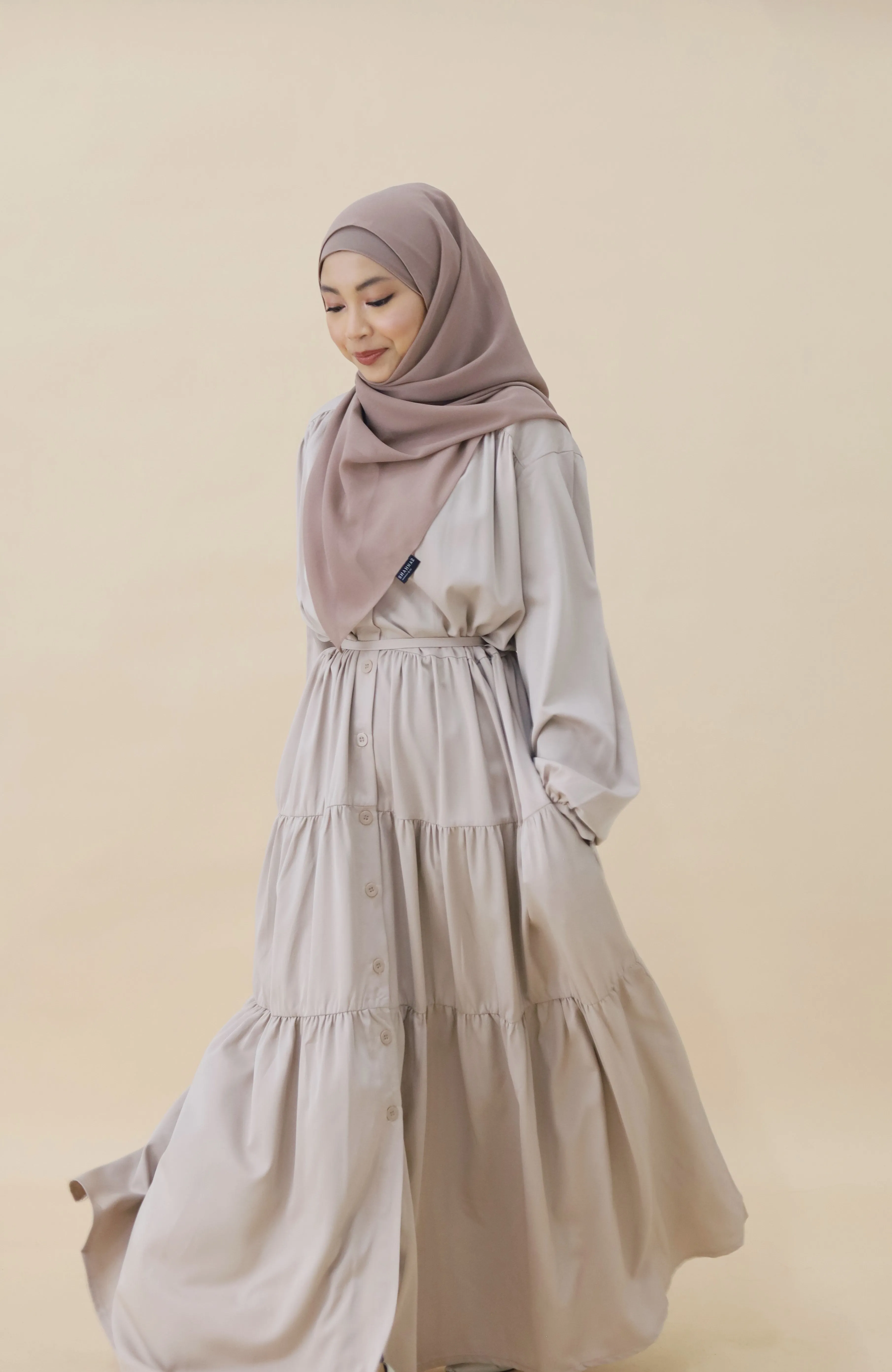 AMAL MAXI DRESS - TAUPE