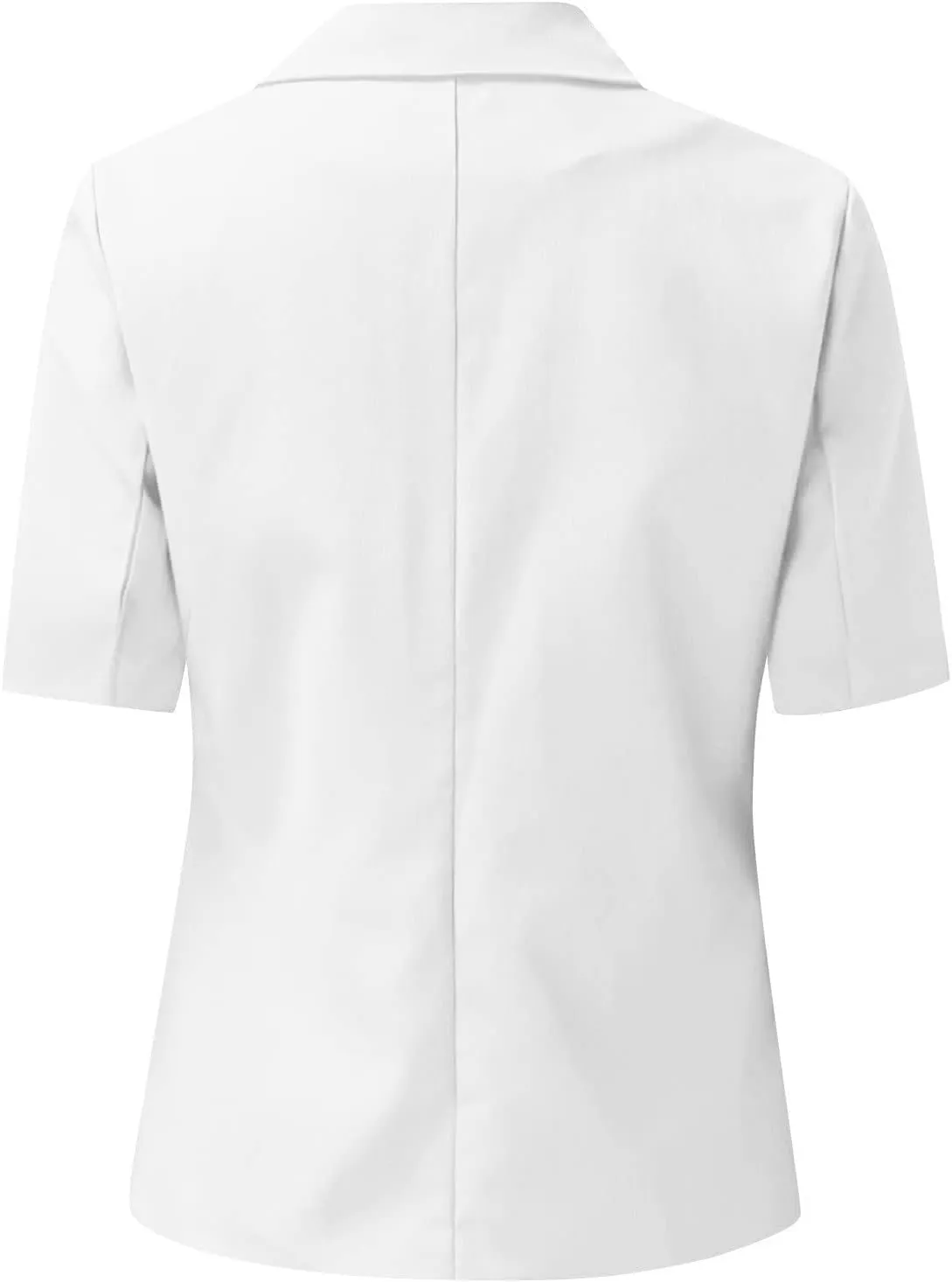 Blazer Jackets for Women Business Casual Short Sleeve Blazer Lightweight Open Front Blazer Slim Suit Jacket