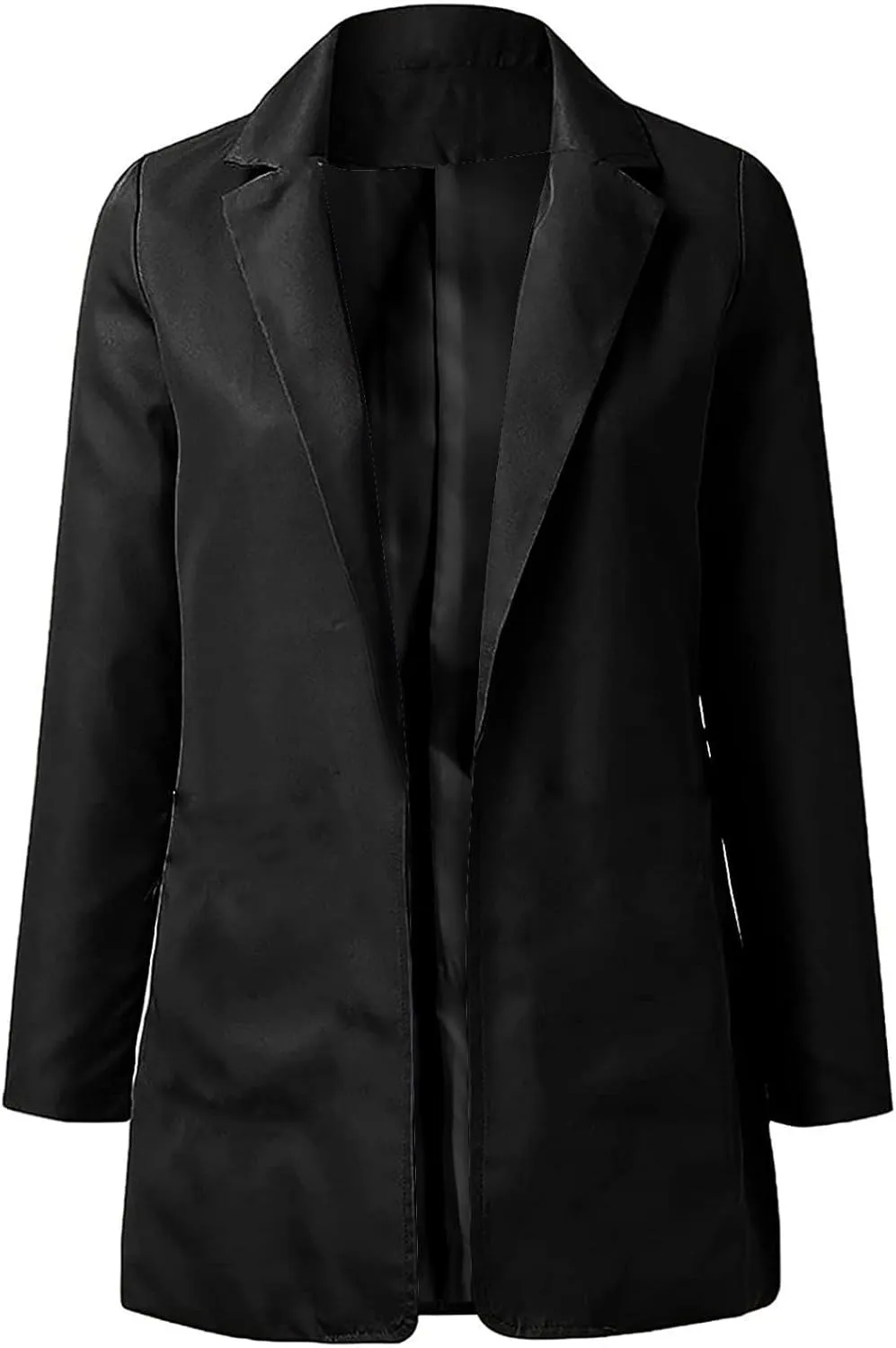 Blazers for Women Business Casual Plus Size Long Sleeve Work Office Jackets Lapel Open Front Blazer with Pockets