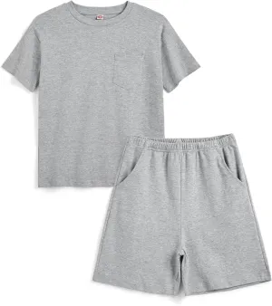 Boys' Clothing Sets Summer Outfits 2 Piece Short Sleeve Tops Shorts 2025 Casual Tracksuits