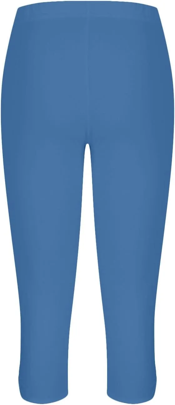 Capri Leggings for Women Cropped High Waist Yoga Pants Summer Dressy Capris Comfy Stretchy Workout Compression Pants