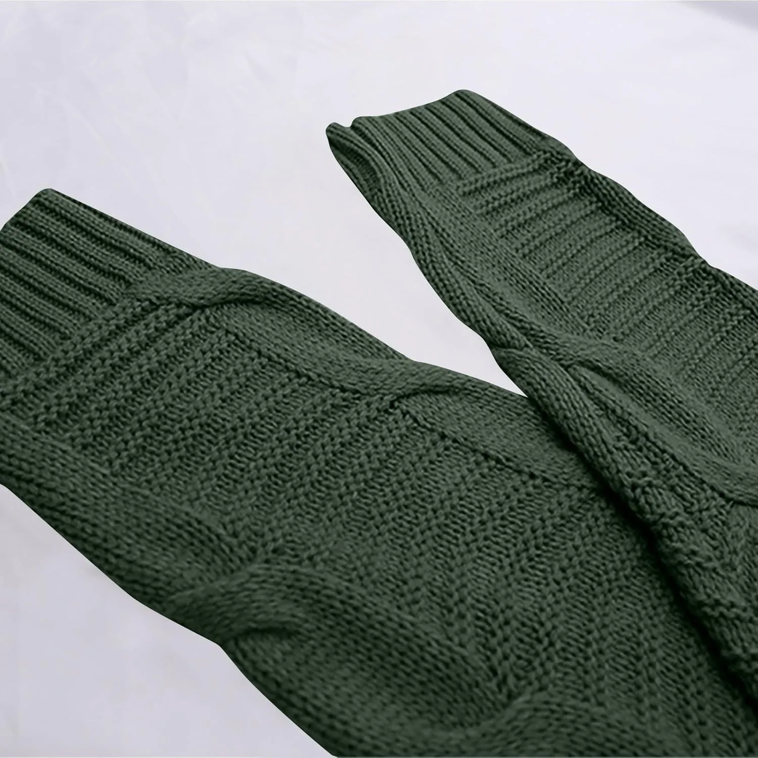 Cardigan Sweaters for Women Long Sleeve Open Front Cable Knit Cardigan with Pockets Casual Cozy Knit Sweater Coats