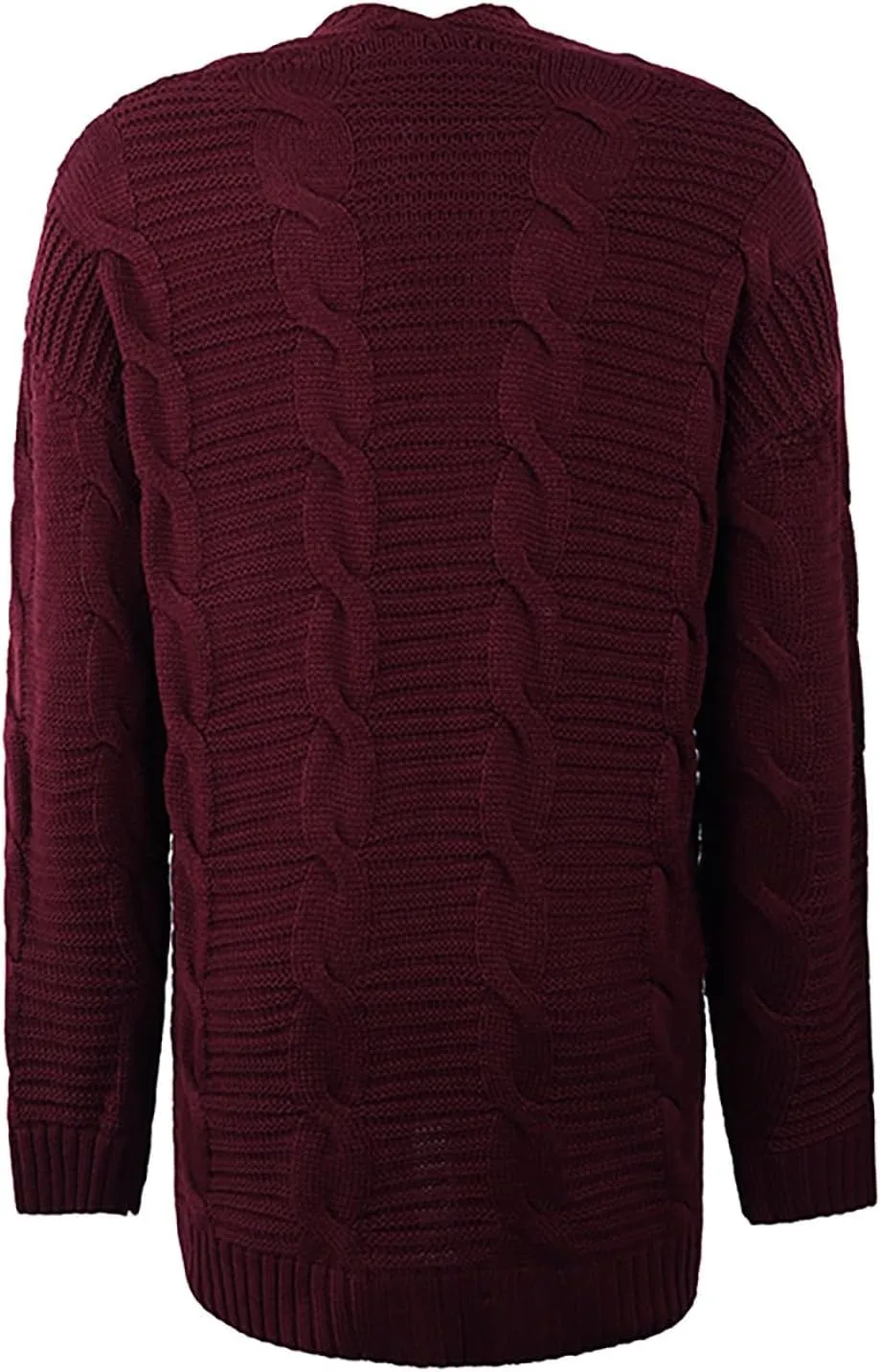 Cardigan Sweaters for Women Long Sleeve Open Front Cable Knit Cardigan with Pockets Casual Cozy Knit Sweater Coats