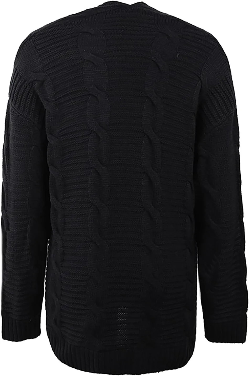Cardigan Sweaters for Women Long Sleeve Open Front Cable Knit Cardigan with Pockets Casual Cozy Knit Sweater Coats