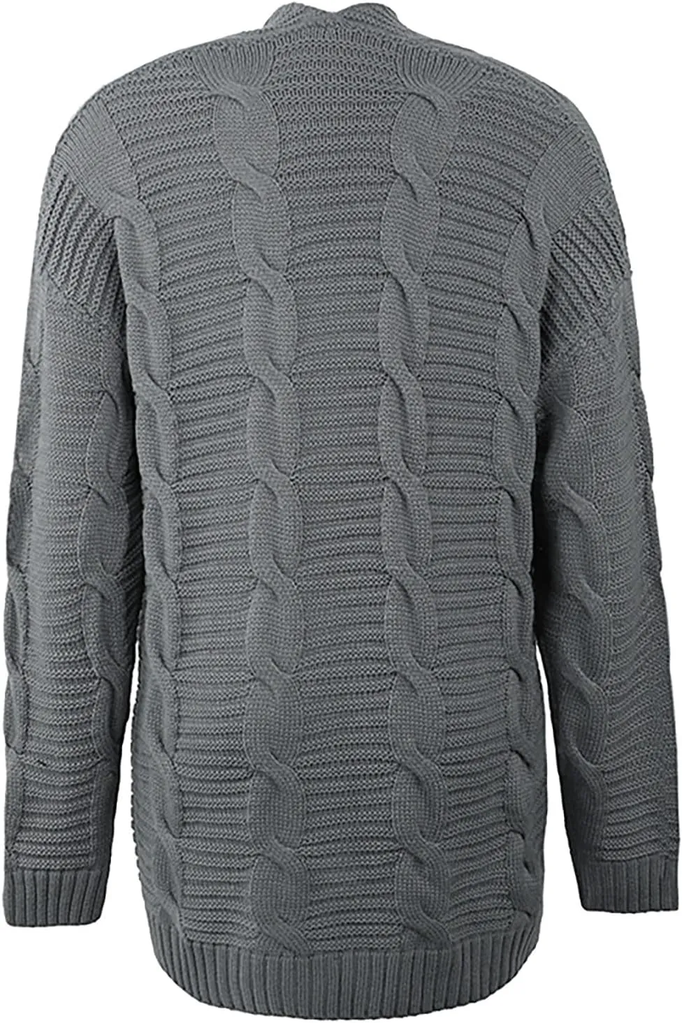 Cardigan Sweaters for Women Long Sleeve Open Front Cable Knit Cardigan with Pockets Casual Cozy Knit Sweater Coats