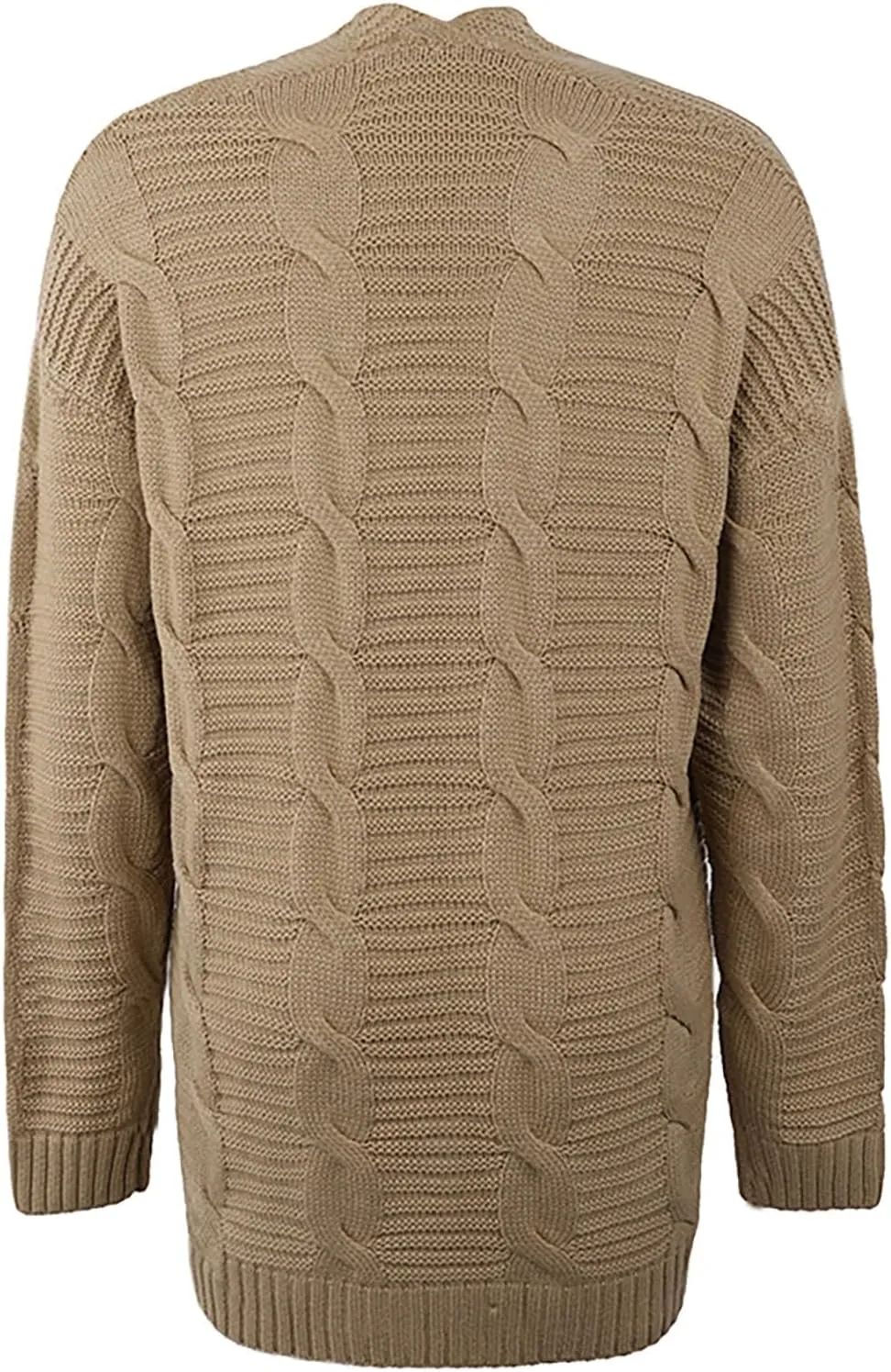 Cardigan Sweaters for Women Long Sleeve Open Front Cable Knit Cardigan with Pockets Casual Cozy Knit Sweater Coats