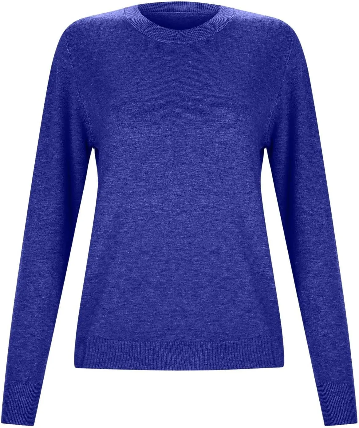 Cashmere Sweater Women Fall Winter Knitted Crew Neck Sweater Sweaters Lightweight Trendy Long Sleeve Pullover Tops for Travel