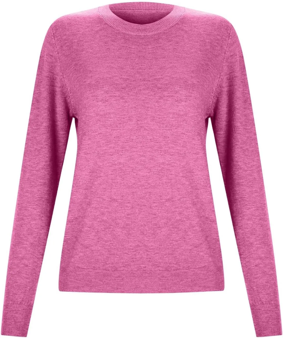 Cashmere Sweater Women Fall Winter Knitted Crew Neck Sweater Sweaters Lightweight Trendy Long Sleeve Pullover Tops for Travel