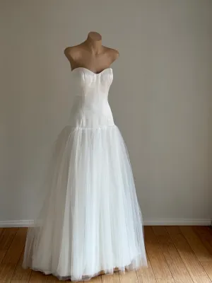 Chanson Silk Satin Strapless Wedding Dress