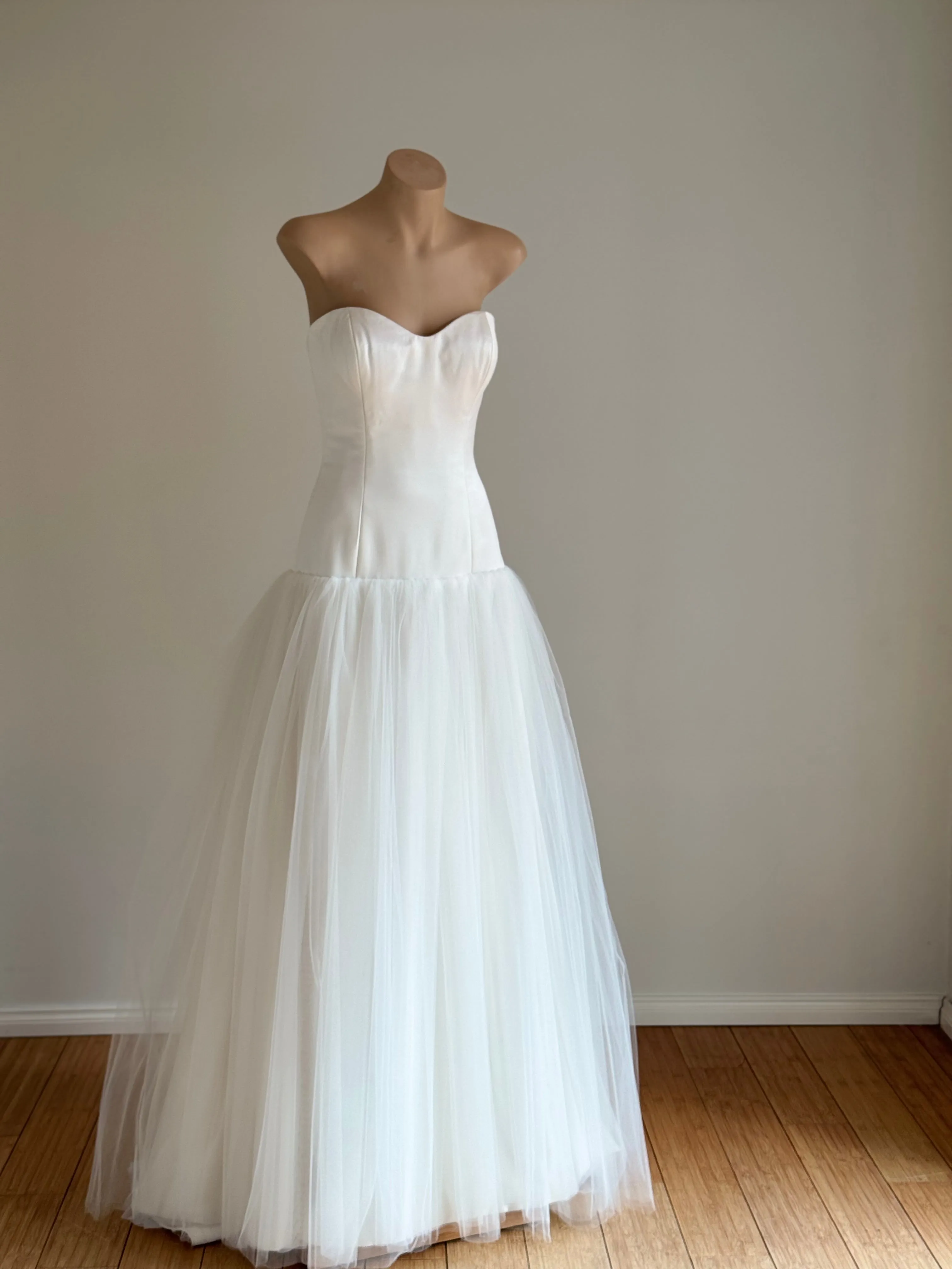 Chanson Silk Satin Strapless Wedding Dress
