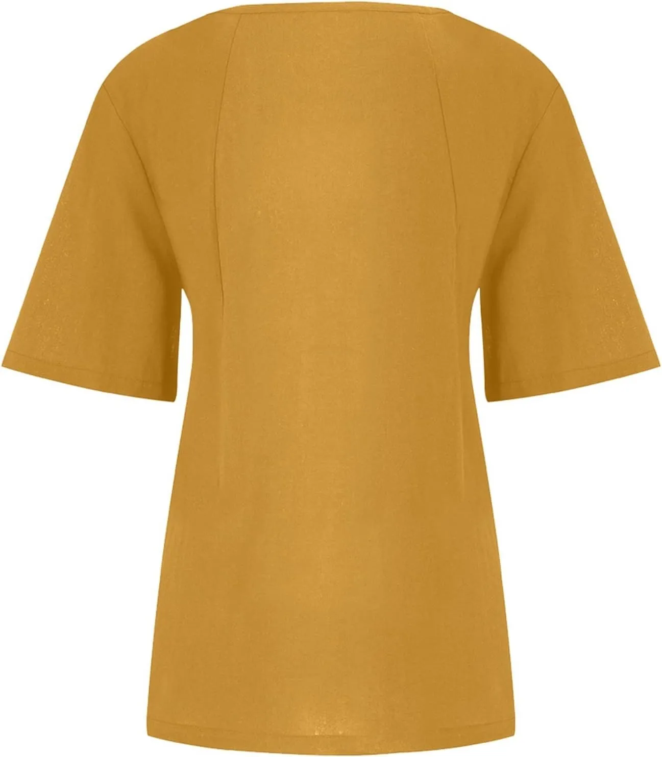 Cotton Linen Tops for Women Short Sleeve Round Neck T Shirts Oversized Embroidery Floral Printed Loose Blouses S-5XL