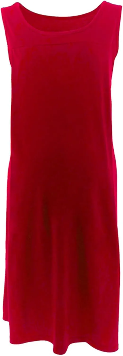 Cotton Sleeveless Nursing Nightgown Women Comfy Maternity Pregnancy Tank Dress Labor Delivery Breastfeeding Dresses
