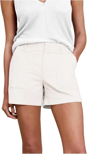 eoeioa Womens Stretch Twill Shorts Regular Fit Hiking Short Pants Summer Solid Casual Athletic Chino Bermuda Shorts w/Pockets
