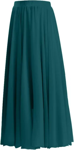 Flowy Long Maxi Skirts Women Boho Floral Elastic High Waist Tiered Pleated Summer Casual Beach Skirt