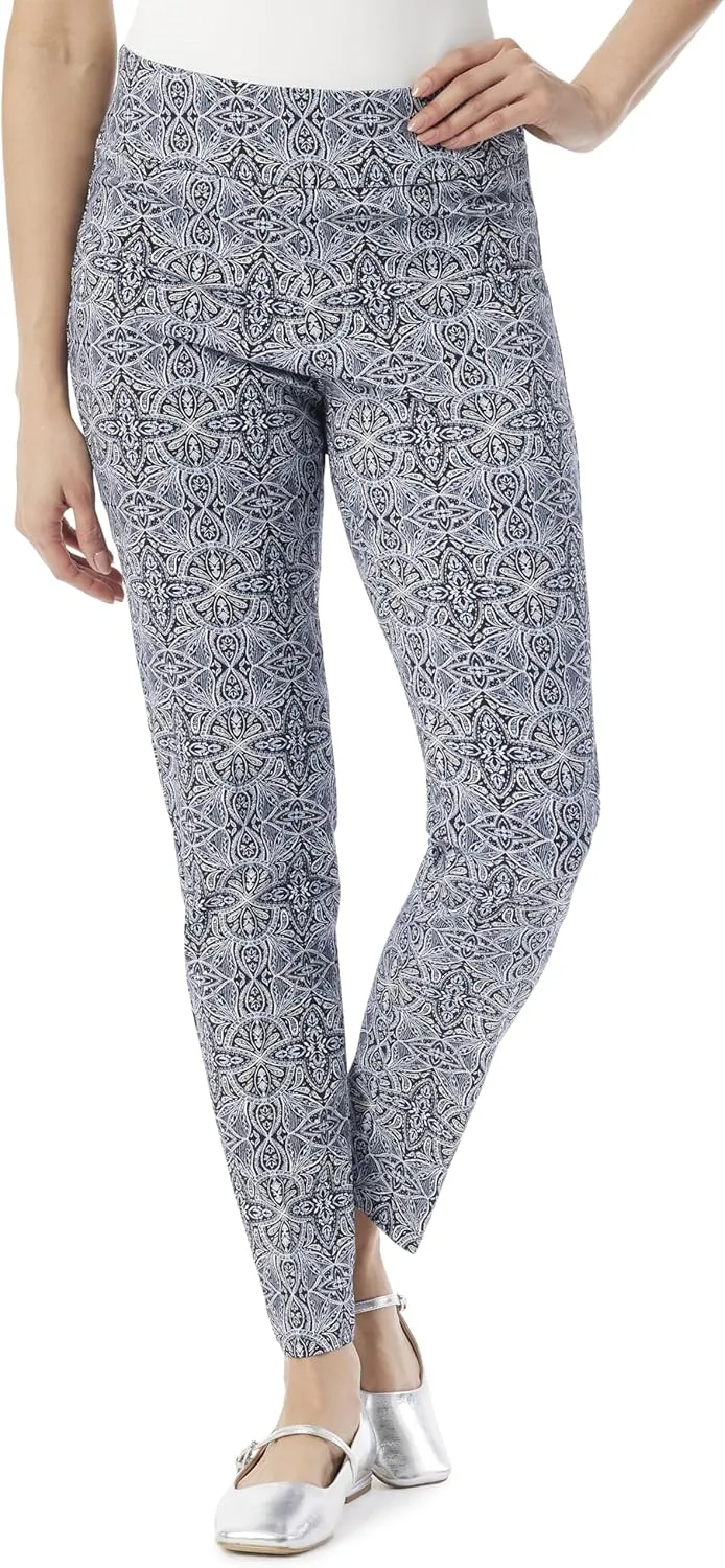 Gloria Vanderbilt Women's Pull on Tummy Slimmer Trouser Pant Standard