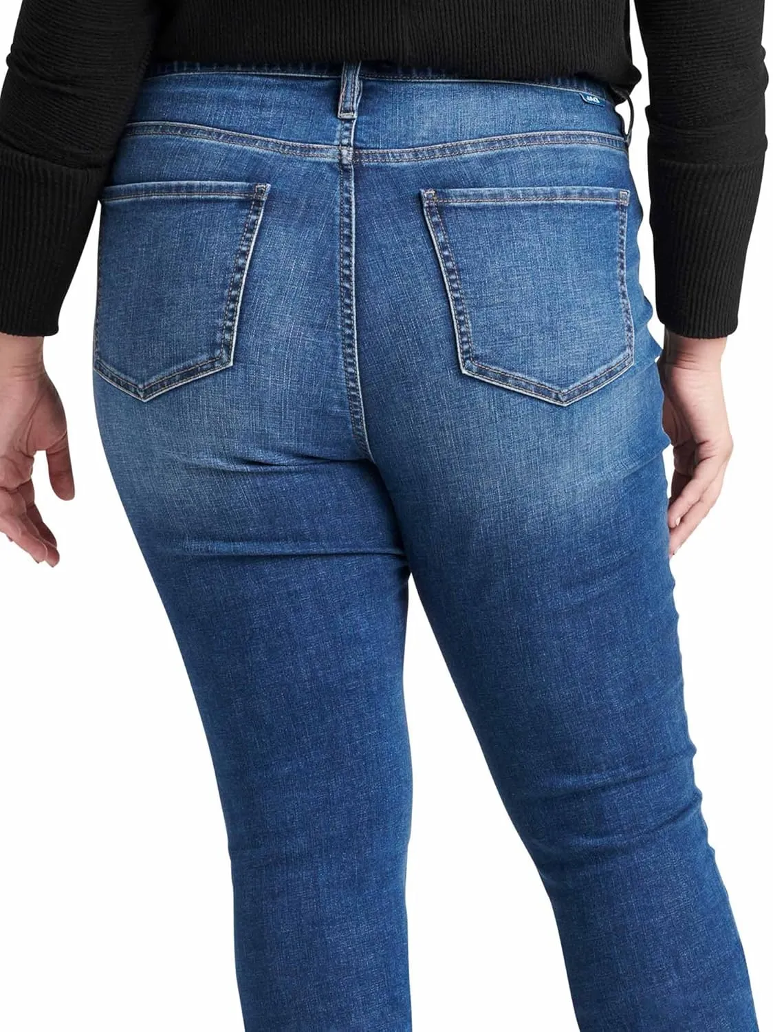 JAG Women's Plus Size Ruby Mid Rise Straight Leg Jeans