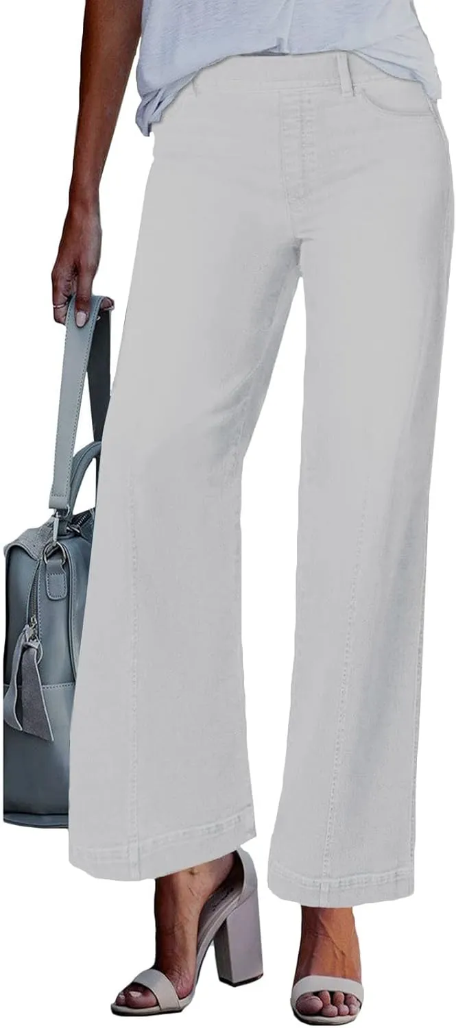 Jeans for Women 2025 Summer Trendy Boyfriend High Waisted Cargo Sweatpants Vintage Stretchy Pull On Denim Pants
