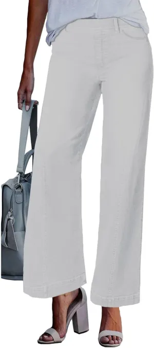 Jeans for Women 2025 Summer Trendy Boyfriend High Waisted Cargo Sweatpants Vintage Stretchy Pull On Denim Pants