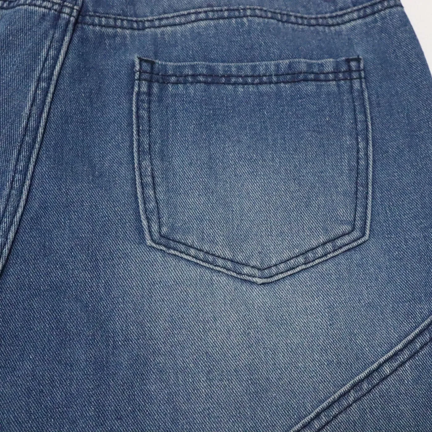 Kisswow Straight Leg Jeans Cargo Pants Women Elastic Waist Denim Pants Girls