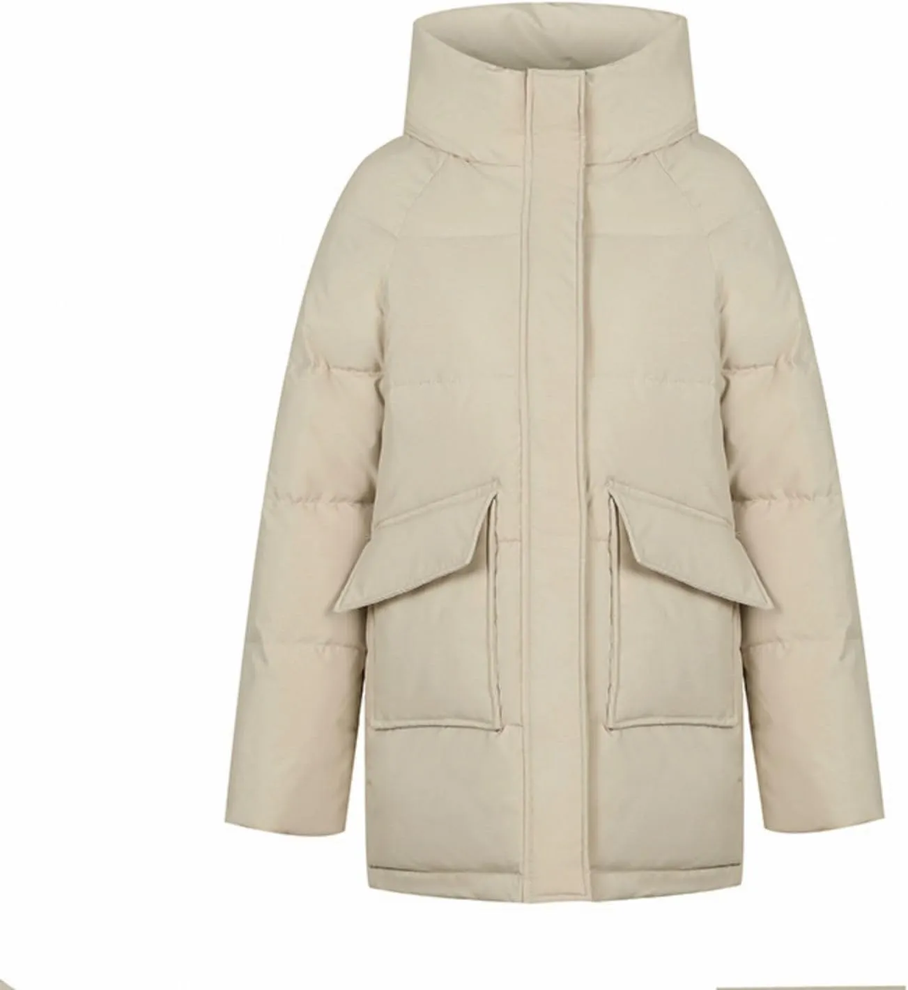 Kubbon Women's Winter Parka Coats Trendy Hooded Quilted Puffer Jacket Thickened Warm Long Down Jacket Outwear with Pockets
