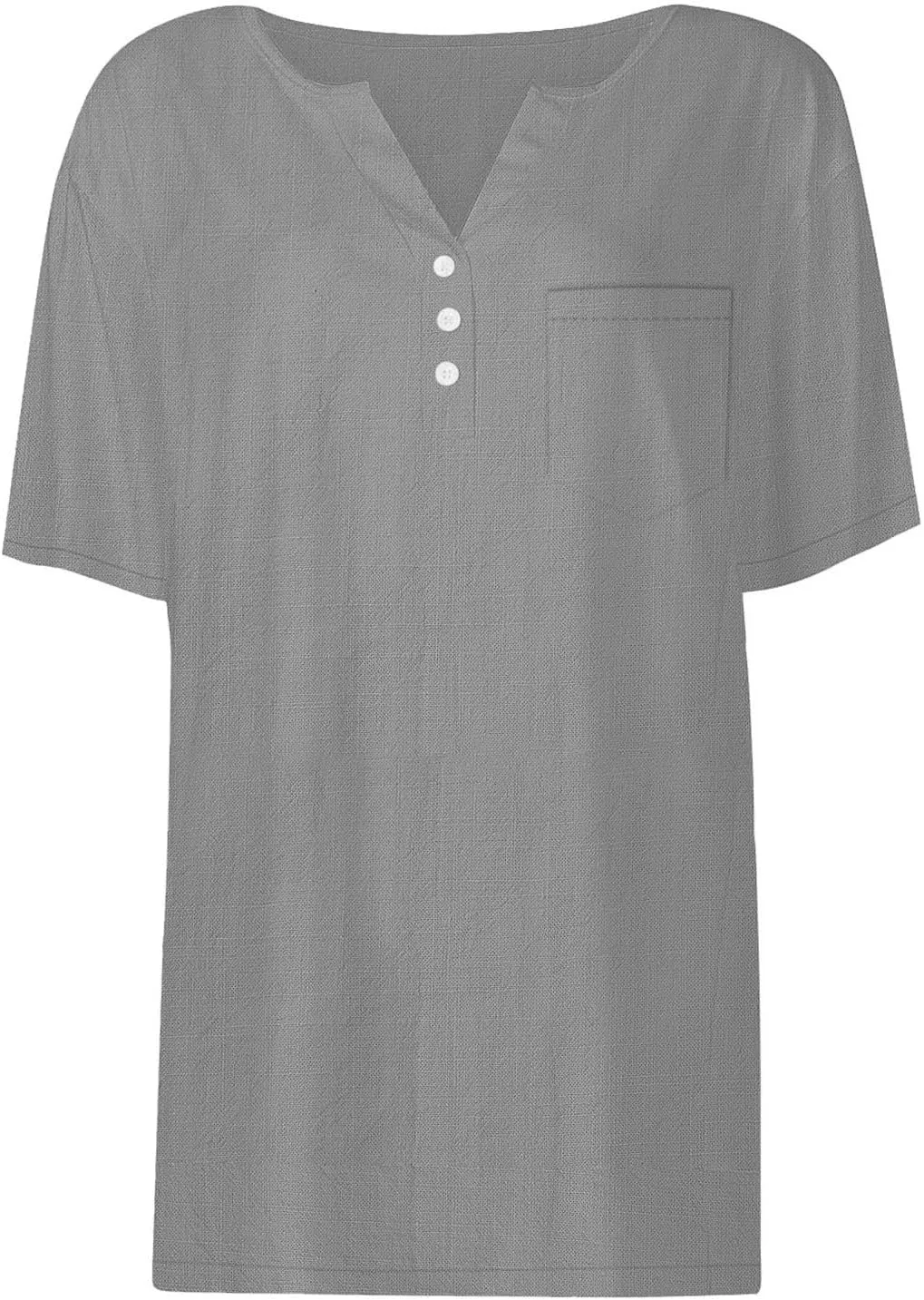 Linen Tops for Women 2025 Summer Trendy Short Sleeve Tshirts Workout Button Down Plus Size Cotton Linen Shirt