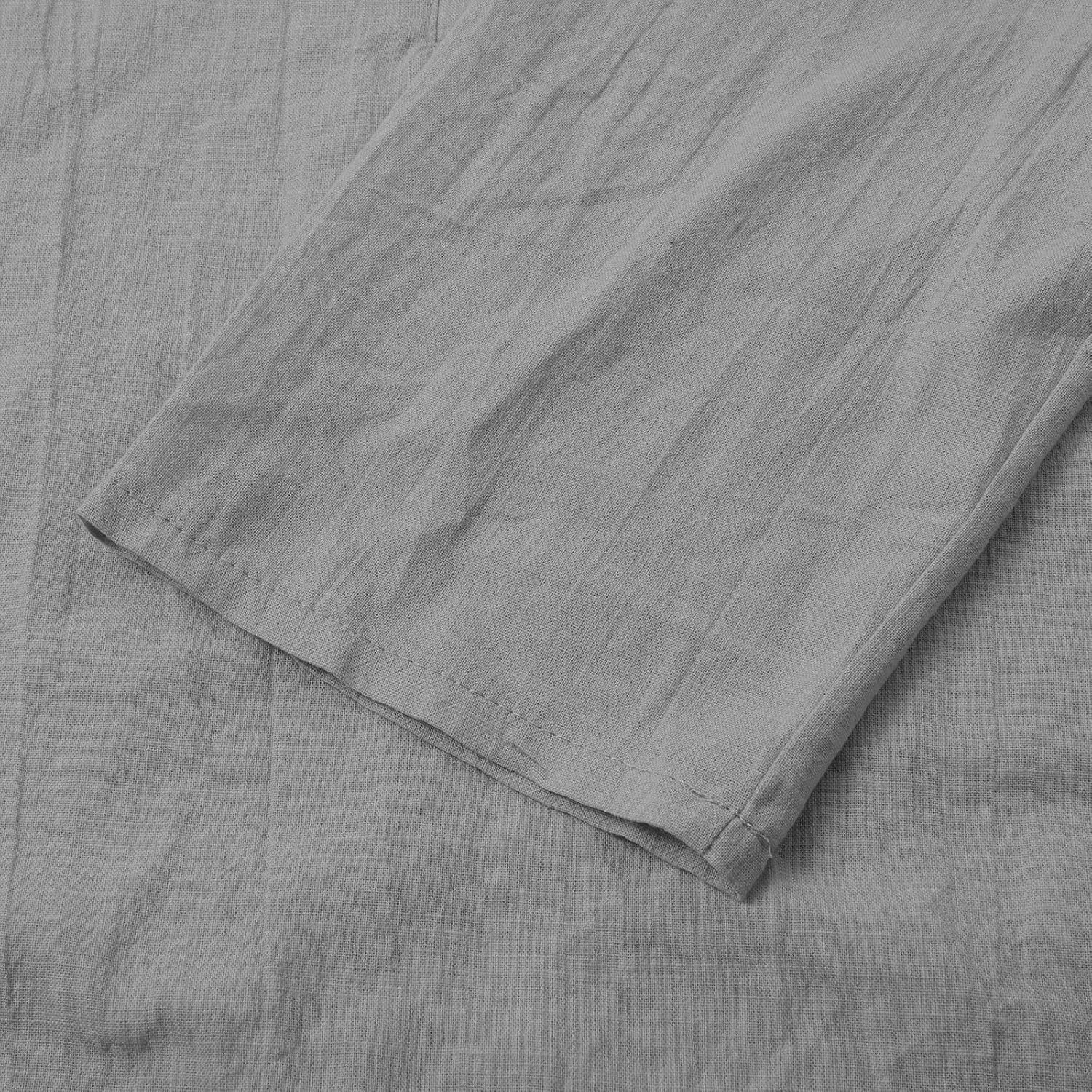 Linen Tops for Women 2025 Summer Trendy Short Sleeve Tshirts Workout Button Down Plus Size Cotton Linen Shirt
