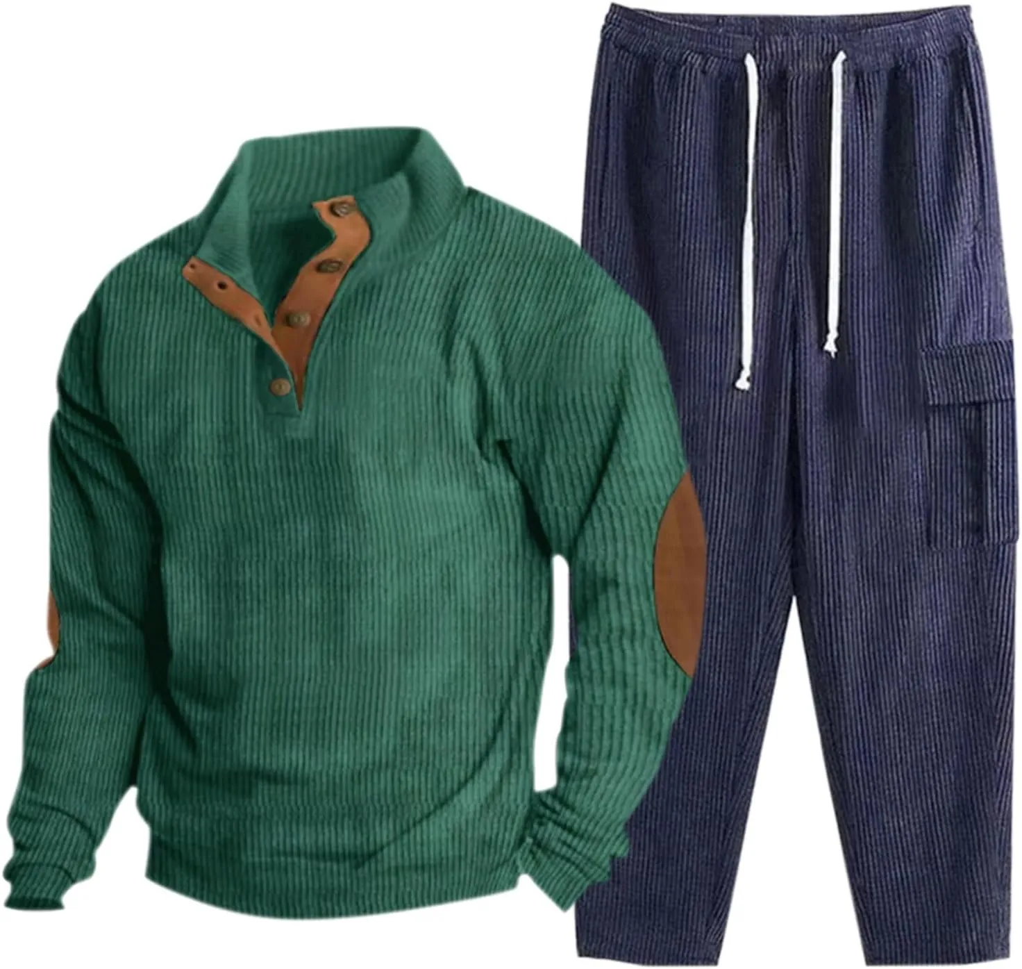 Loose Sweatshirt Pants for Men Sleeve Jacket Name Brand Men Sweatsuits Mens Fuzzy Hoodie Men 2 Piece Sweatsuits Mens