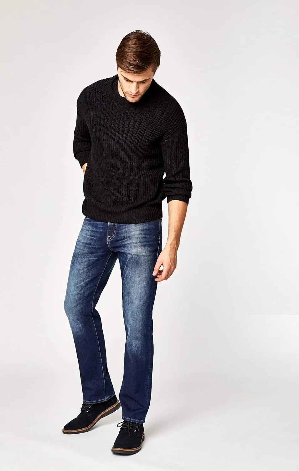 Mavi Men's Myles Mid-Rise Straight Leg Jeans