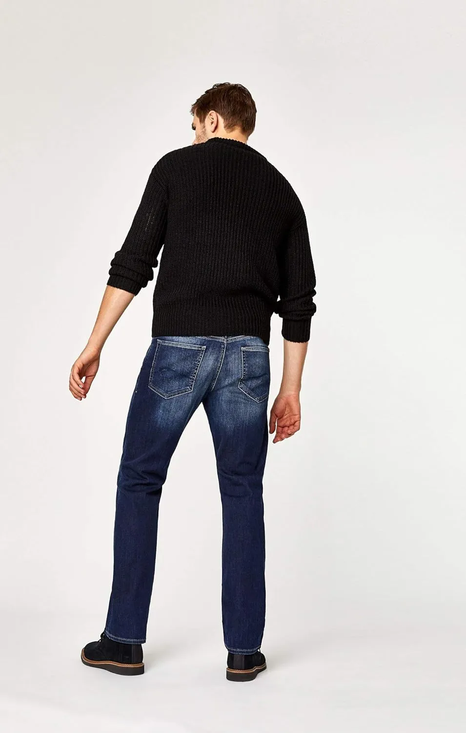 Mavi Men's Myles Mid-Rise Straight Leg Jeans