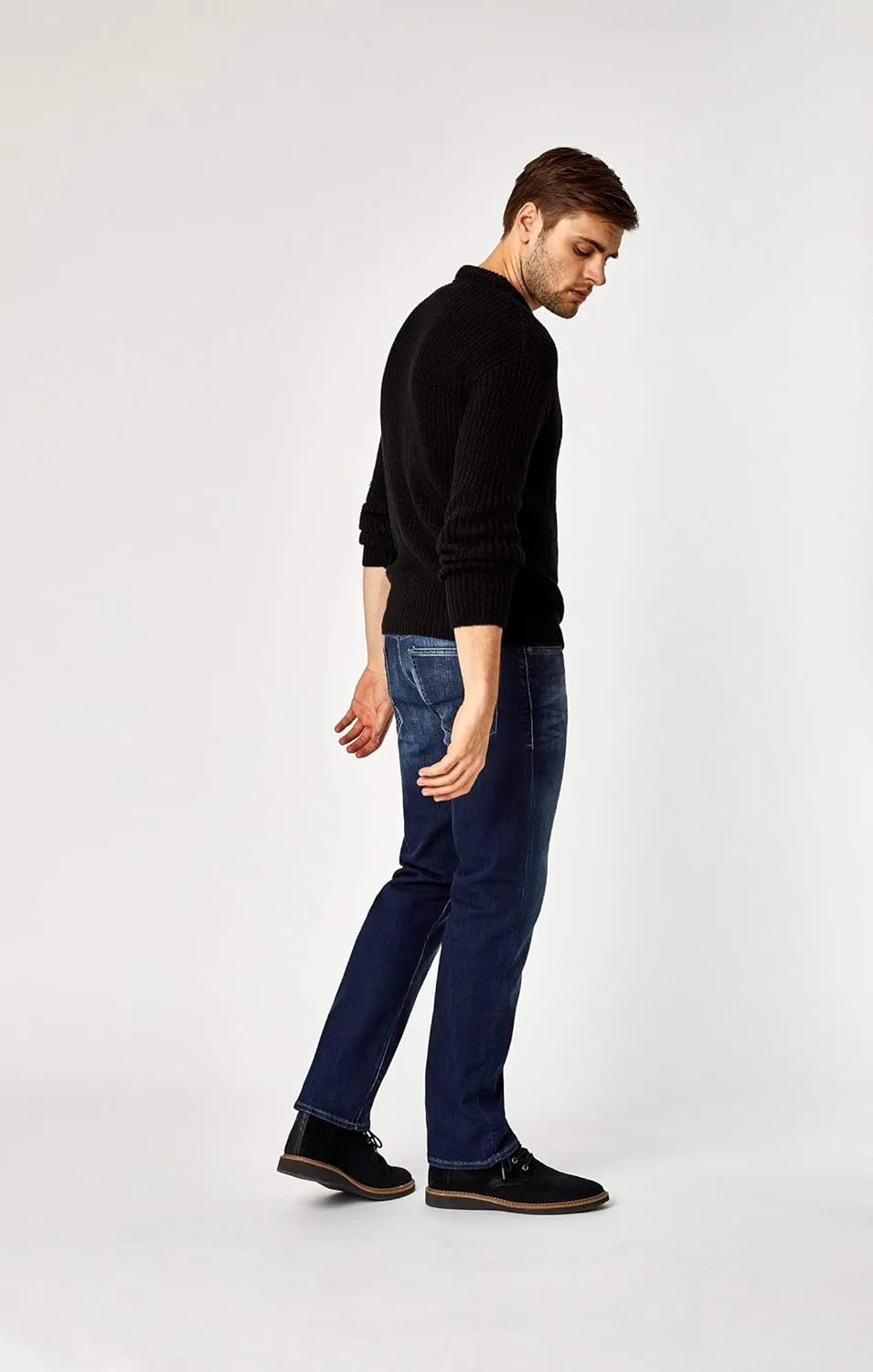Mavi Men's Myles Mid-Rise Straight Leg Jeans