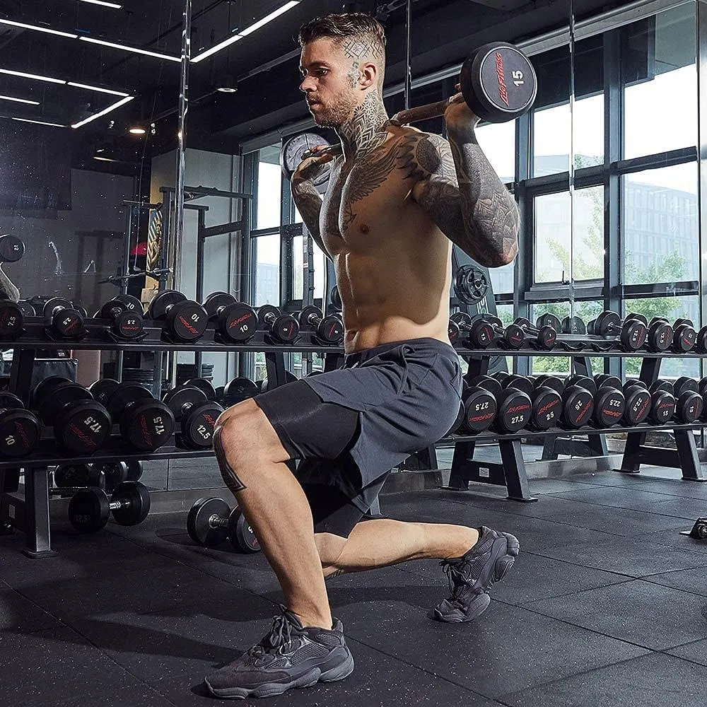 Men's 2-in-1 Running Shorts Quick Dry Breathable with Inner Compression