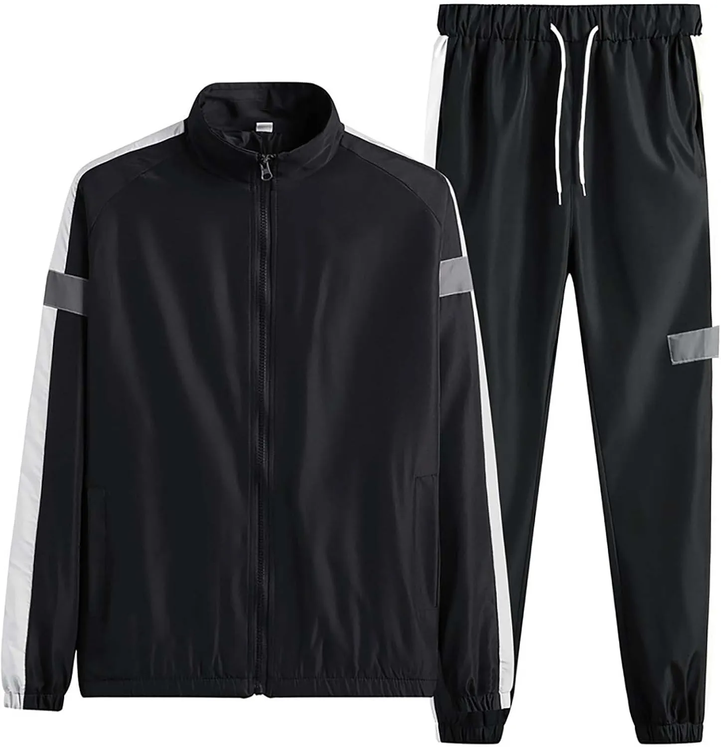 Men's Casual Tracksuit Athletic Sweatsuits Sweatshirt Hoodie Corset Sweatpants Jogging Sweatsuit Workout Athletic