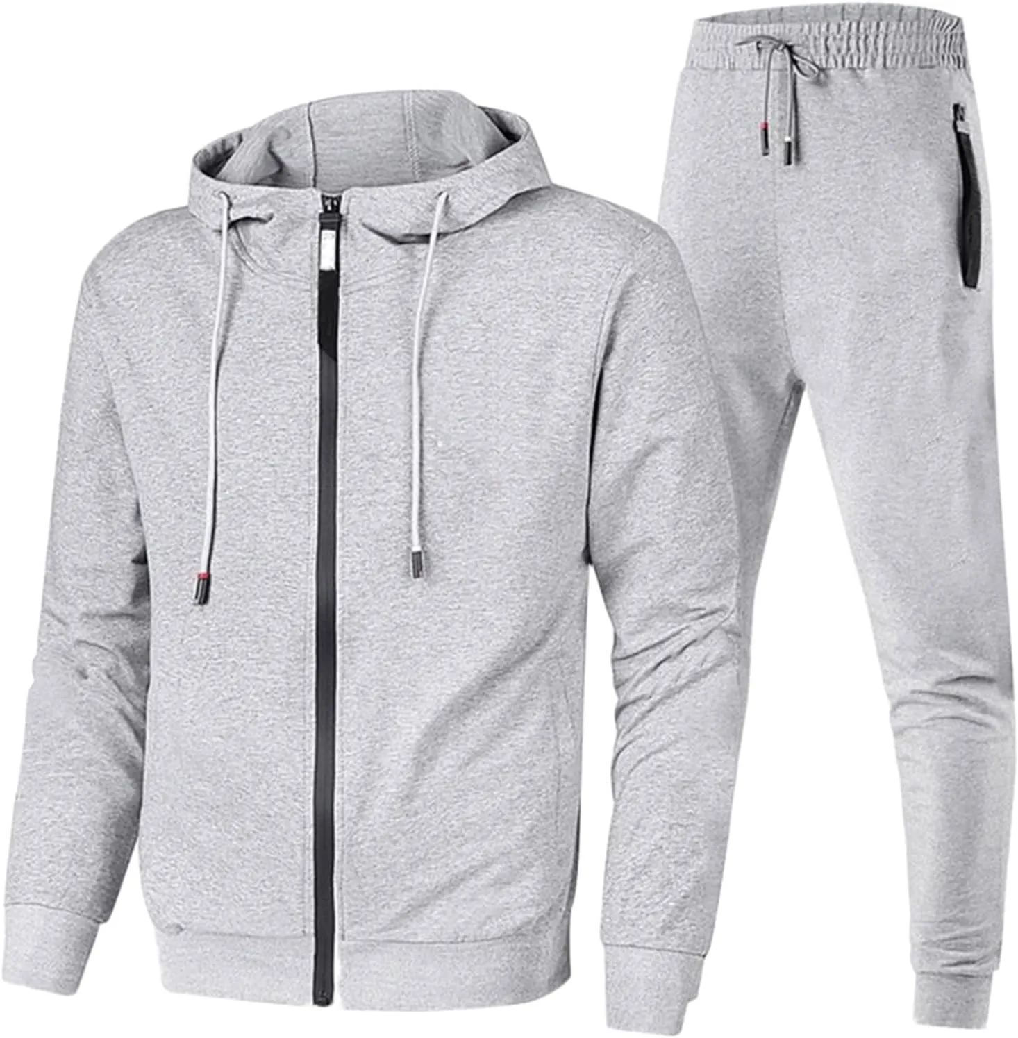 Men's Casual Tracksuit Athletic Sweatsuits Sweatshirt Hoodie Corset Sweatpants Jogging Sweatsuit Workout Athletic