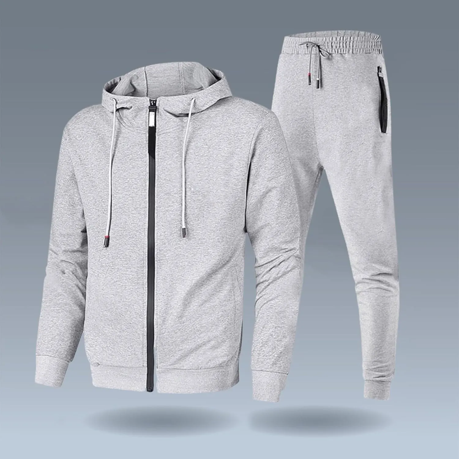 Men's Casual Tracksuit Athletic Sweatsuits Sweatshirt Hoodie Corset Sweatpants Jogging Sweatsuit Workout Athletic