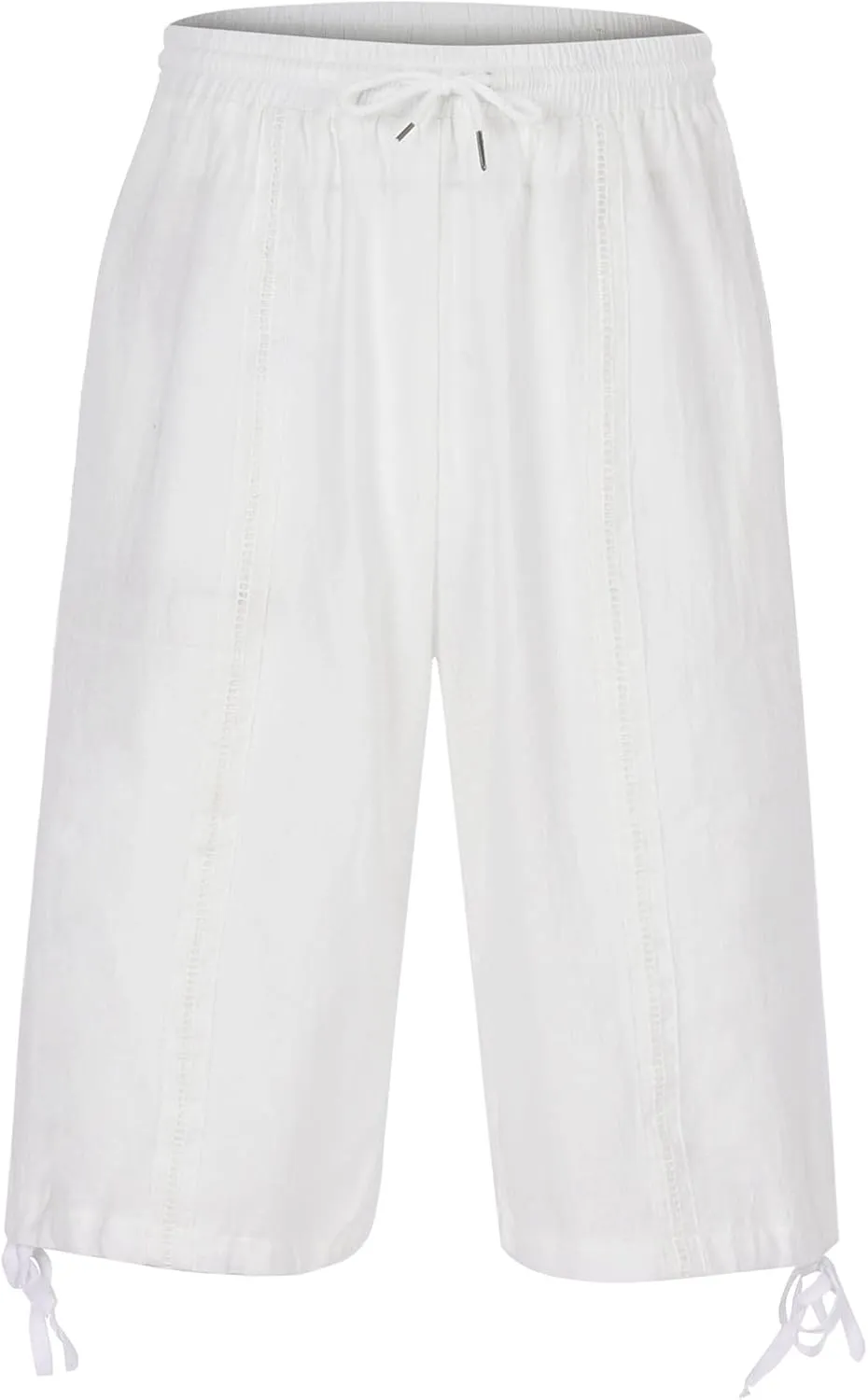 Men's Hawaiian Bermuda Shorts Elastic Waist Drawstring Pant Breathable Soft Shorts Summer Beach Vacation Shorts
