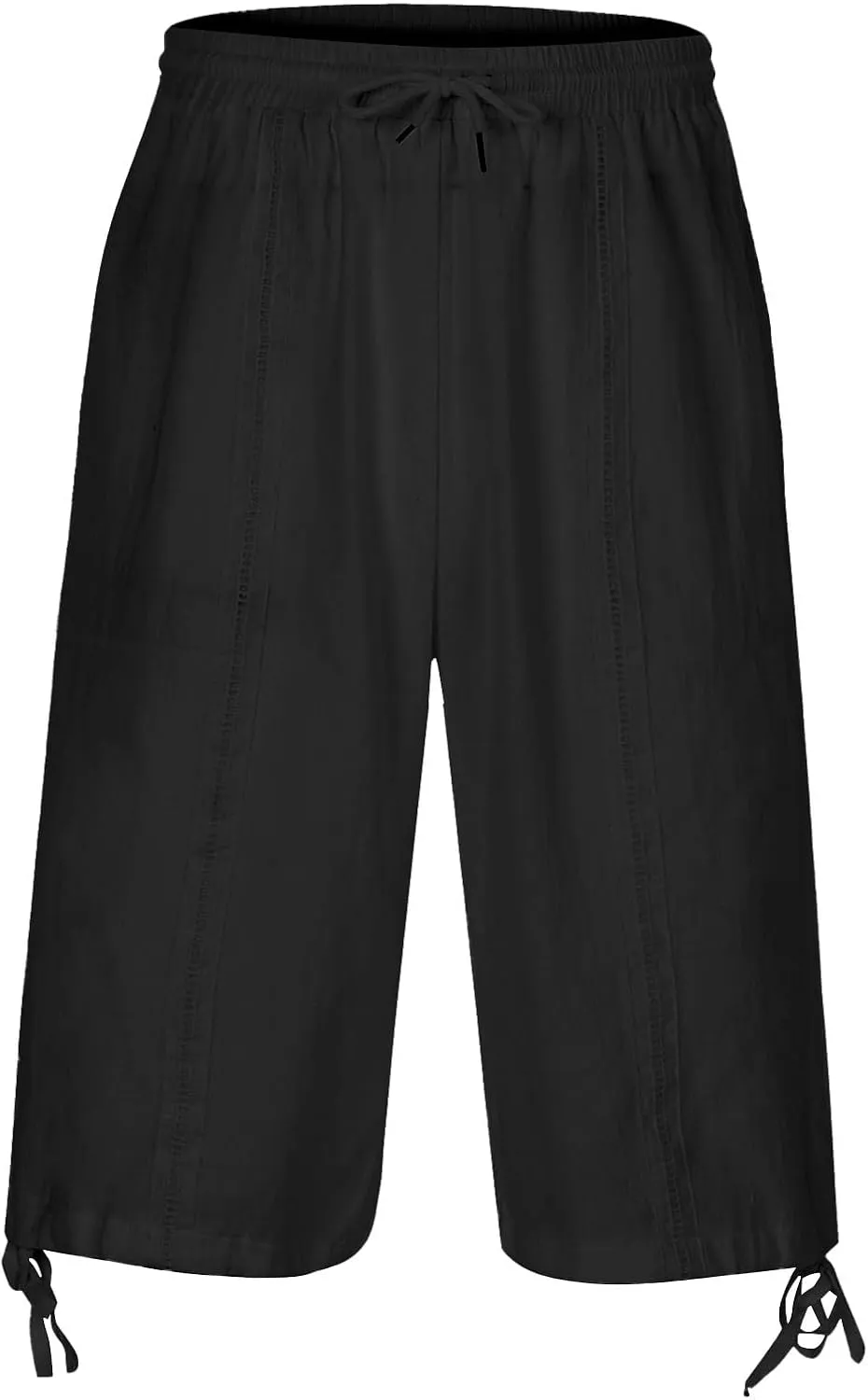 Men's Hawaiian Bermuda Shorts Elastic Waist Drawstring Pant Breathable Soft Shorts Summer Beach Vacation Shorts