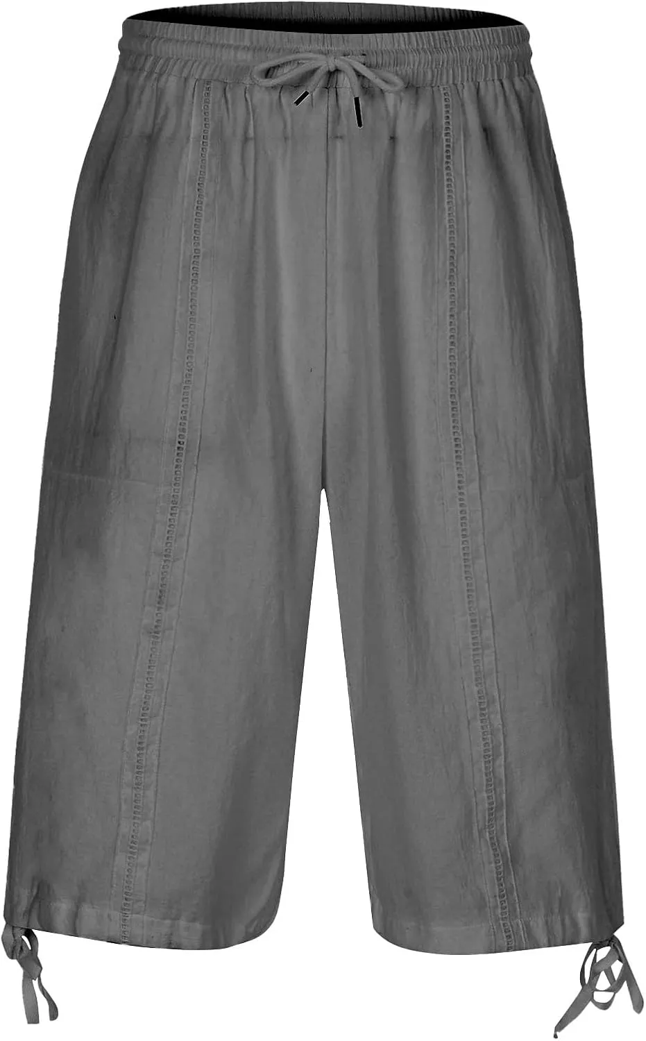 Men's Hawaiian Bermuda Shorts Elastic Waist Drawstring Pant Breathable Soft Shorts Summer Beach Vacation Shorts