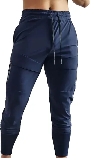 Mens Hiking Joggers Sweatpants Fashion Slim Fit Athletic Cargo Joggers Casual Quick Dry Gym Athletic Running Pants