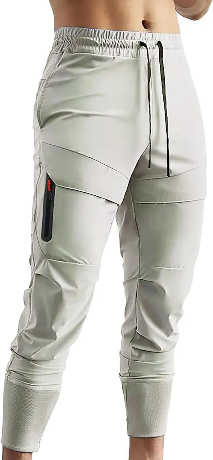 Mens Hiking Joggers Sweatpants Fashion Slim Fit Athletic Cargo Joggers Casual Quick Dry Gym Athletic Running Pants