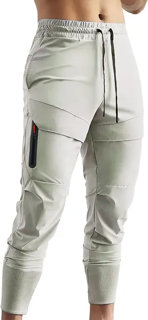 Mens Hiking Joggers Sweatpants Fashion Slim Fit Athletic Cargo Joggers Casual Quick Dry Gym Athletic Running Pants