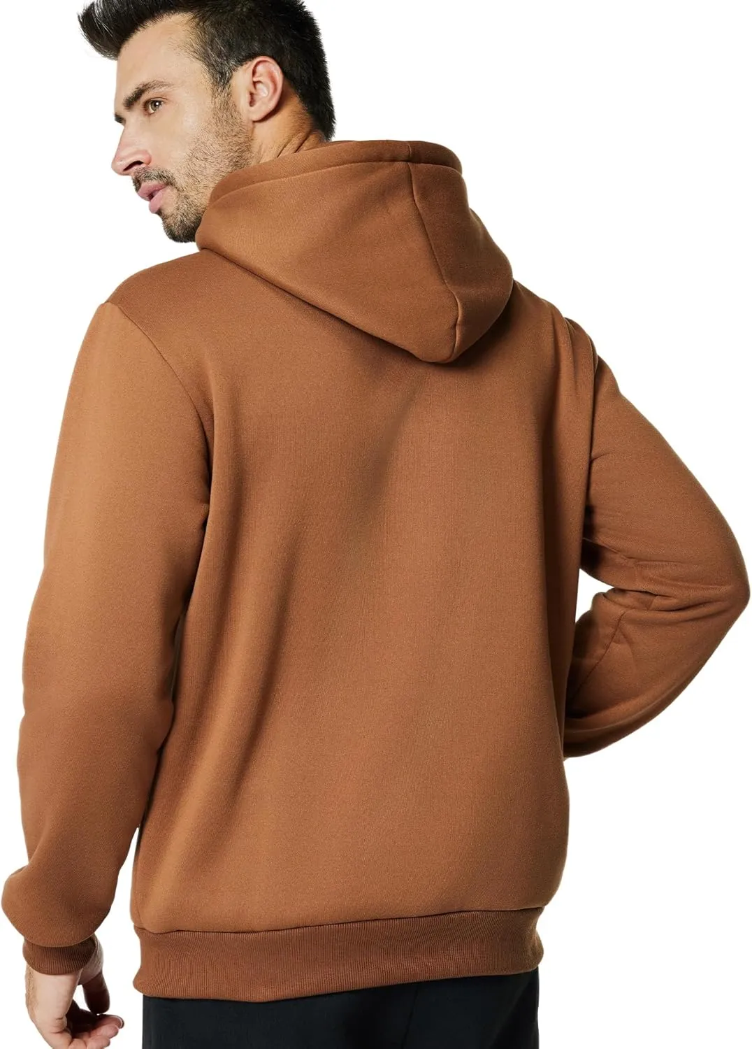 Mens Hooded Sweatshirt Casual Long Sleeve Fleece Hoodies Drawstring Workout Pullover with Kanga Pocket