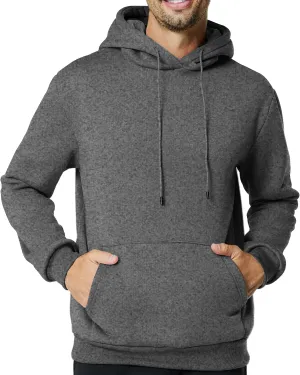 Mens Hooded Sweatshirt Casual Long Sleeve Fleece Hoodies Drawstring Workout Pullover with Kanga Pocket