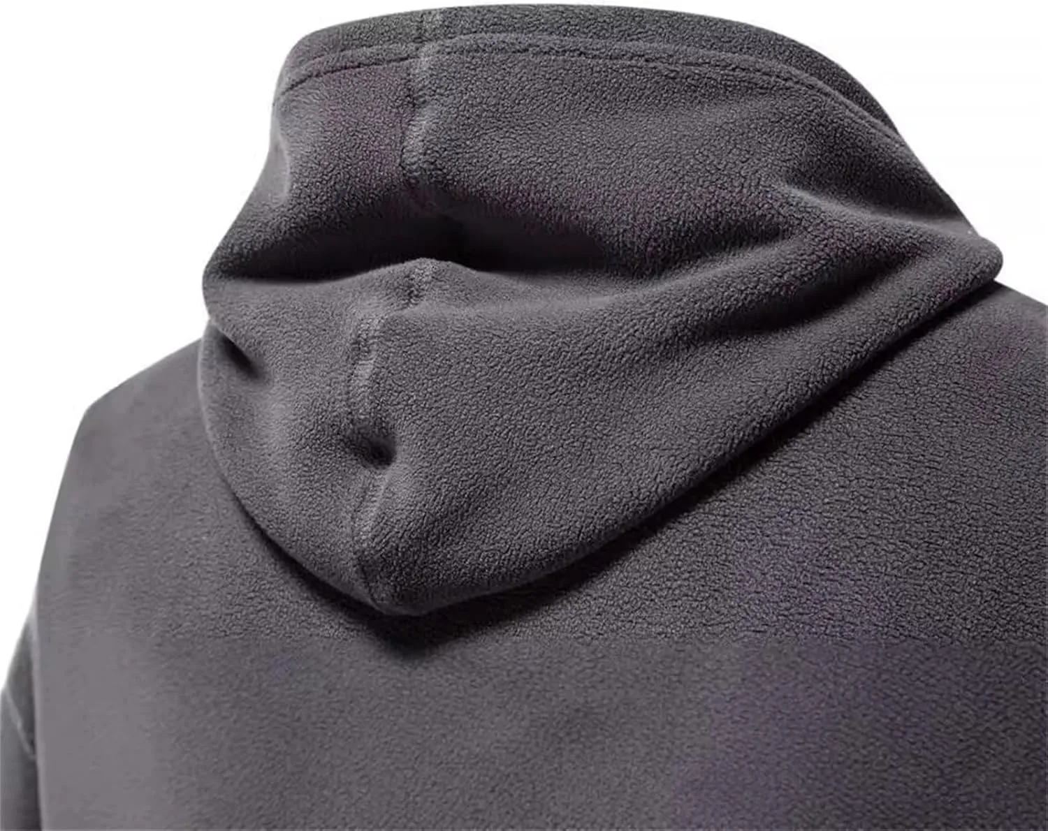 Mens Hooded Sweatshirt Casual Long Sleeve Fleece Hoodies Drawstring Workout Pullover with Pocket