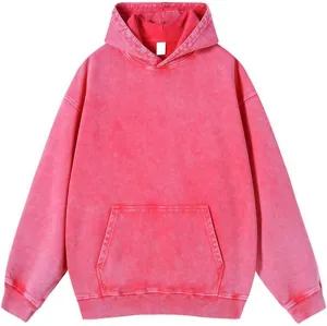 Mens Hoodies Vintage Oversized Hoodie Acid Wash Couples Cotton Pullover Distressed fashion Man Sweatshirts Streetwear