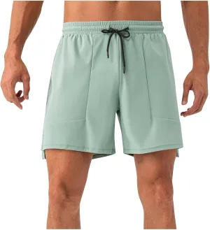 Mens Quick Dry Shorts Trendy 5 Inch Running Gym Athletic Short Pants Loose Moisture Wicking Training Workout Pants
