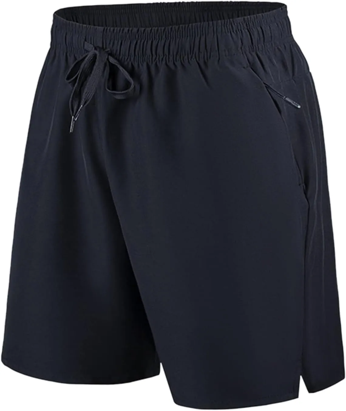 Mens Running Athletic Shorts 7 Inch Lightweight Quick Dry Sports Gym Workout Shorts with Zipper Pockets Big and Tall