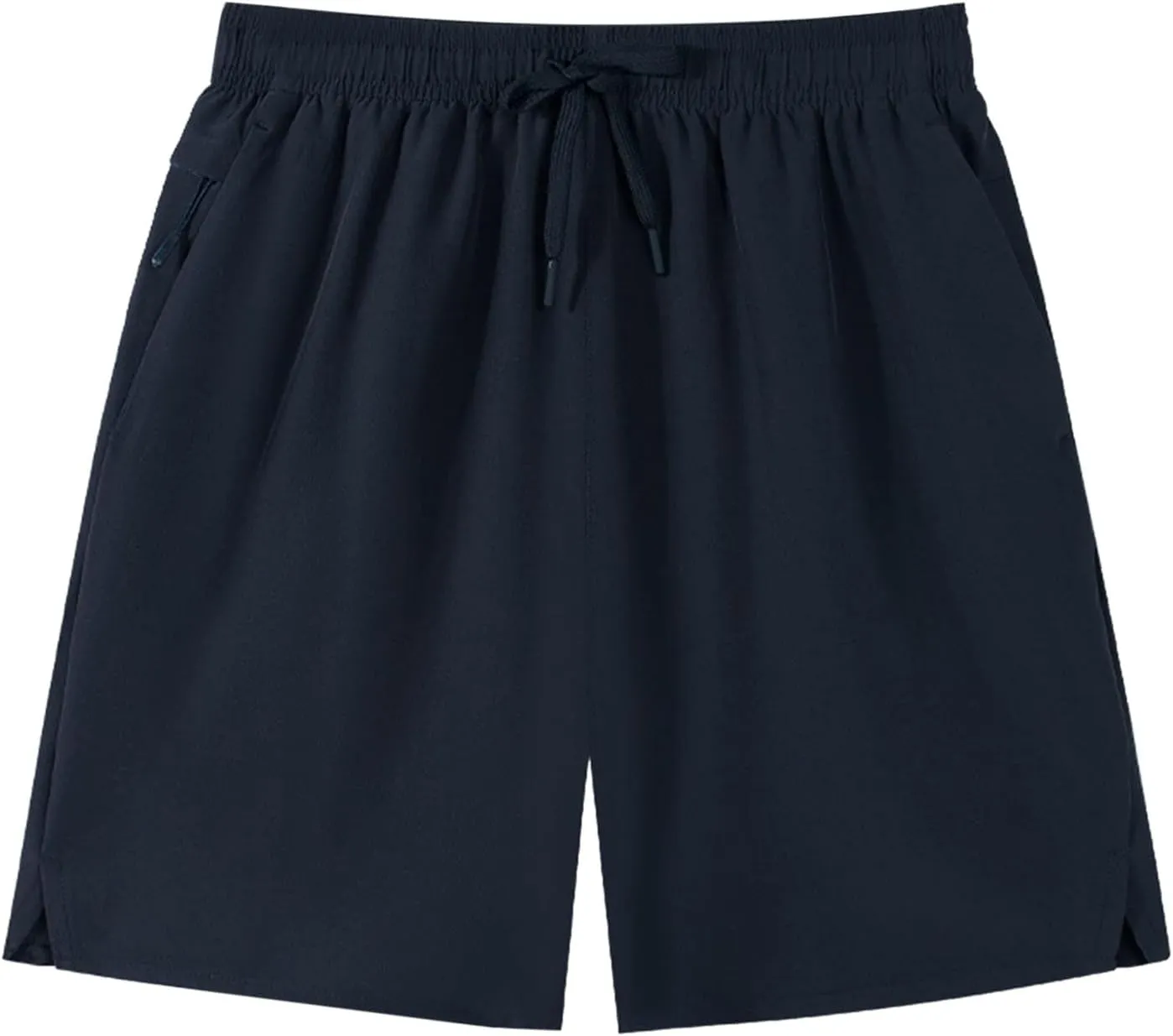 Mens Running Athletic Shorts 7 Inch Lightweight Quick Dry Sports Gym Workout Shorts with Zipper Pockets Big and Tall